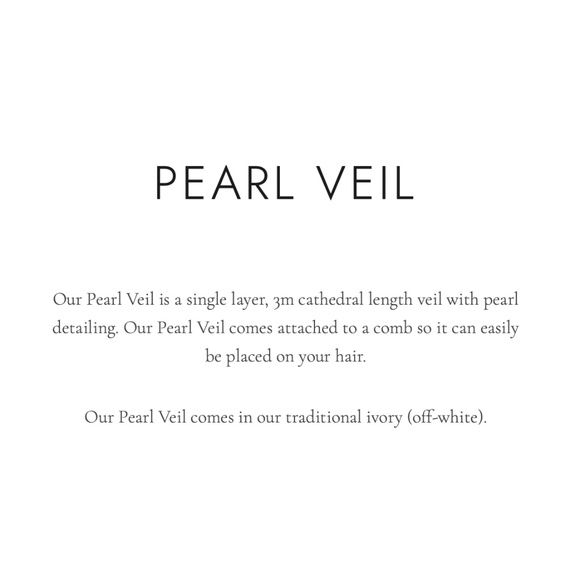 Pearl Veil (Cathedral Length) - Designed by 'Made With Love' Bridal - Picture 11 of 11